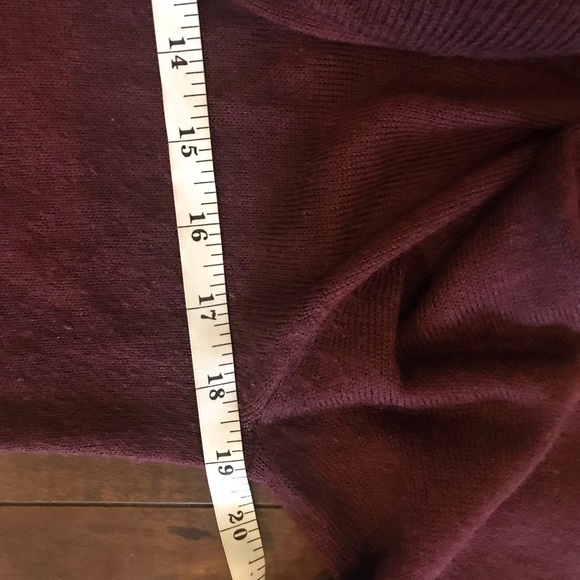 George Burgandy Wine Oversized Open Faced Long Sleeve Cardigan size XS - Picture 9 of 11